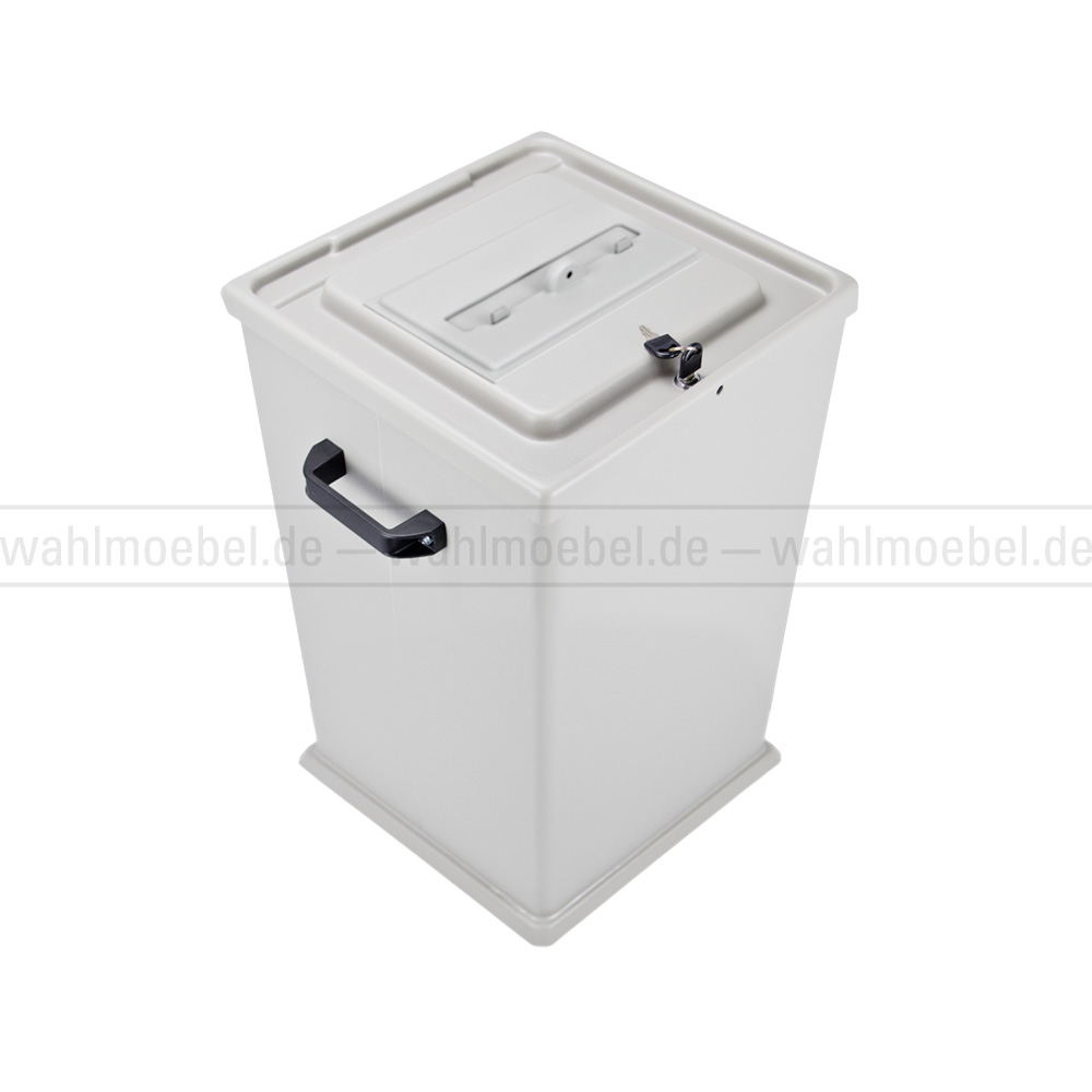 Standard Wahlurne 70 cm mit Einwurfschlitzverschluss und Deckelschloss